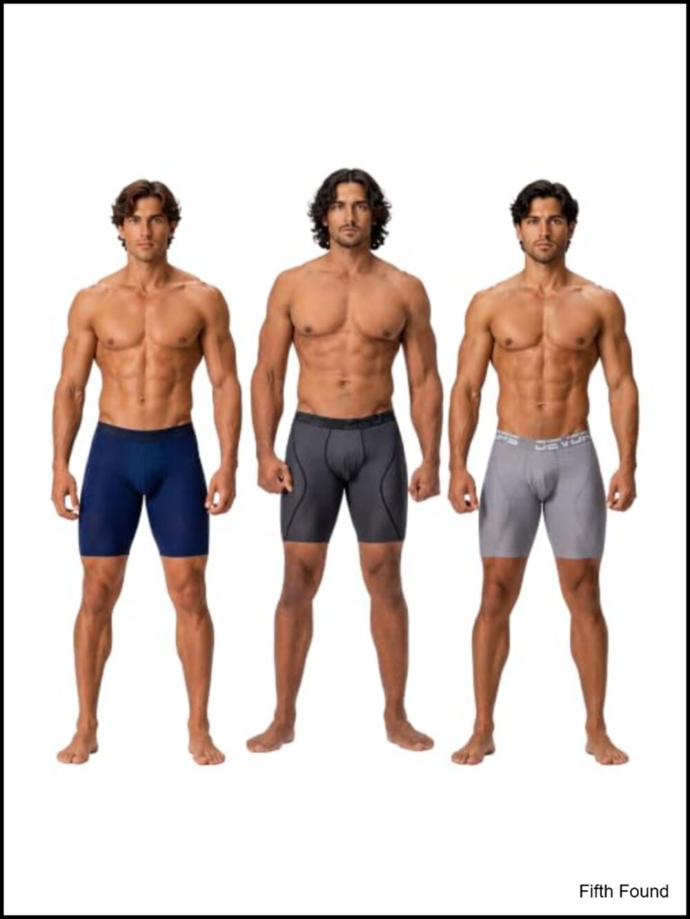 3 Pack Men's Quick Dry Mesh Boxer Briefs with 4-Way Stretch Fabric 6" or 9"